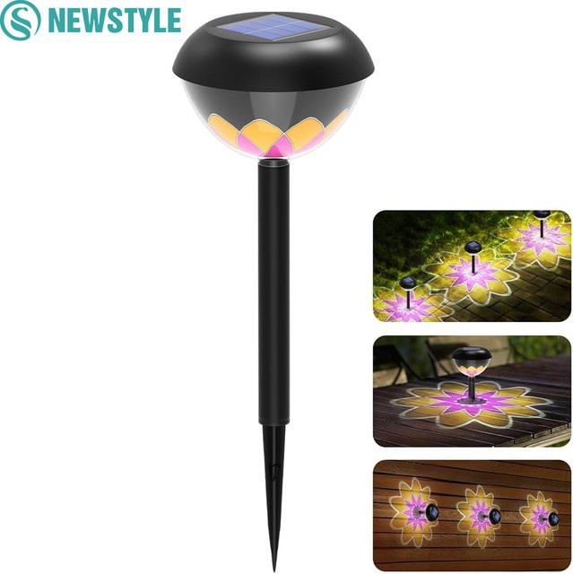Wasserdichte LED Solar Gartenprojektionsleuchten zur Dekoration von Garten, Terrasse und Wegen - Bild 1