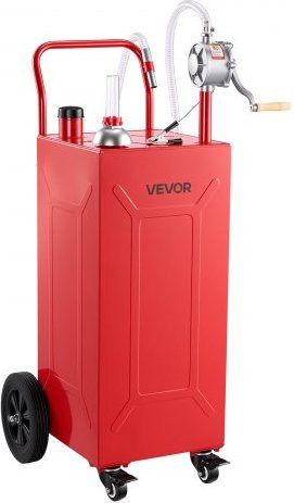 VEVOR Kraftstofftrolley Mobile Tankanlage mit manueller Pumpe, 113,6 l, Rot, Tragbarer Kraftstoffbehälter für Benzin und Diesel aus Kohlenstoffstahl - Bild 1