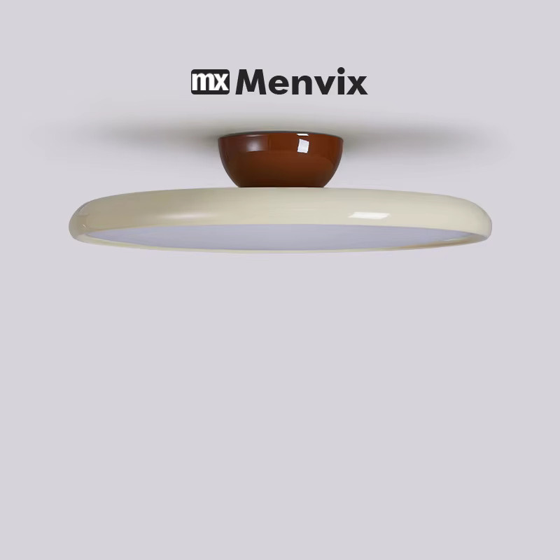 Menvix Sputnik Kronleuchter im Vintage-Design für Wohnzimmer, Schlafzimmer, Küche und Esszimmer, Beige/Braun/Weiß, B/T/H: 40,0 x 12,0 x 12,0 cm - Bild 1