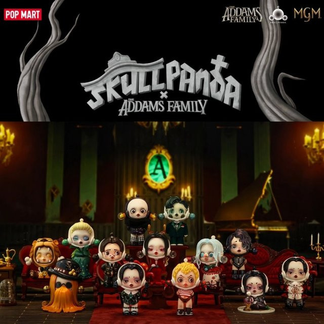 POP MART Addams Family SKULLPANDA, Blind Box, Spielzeug Puppe - Bild 1
