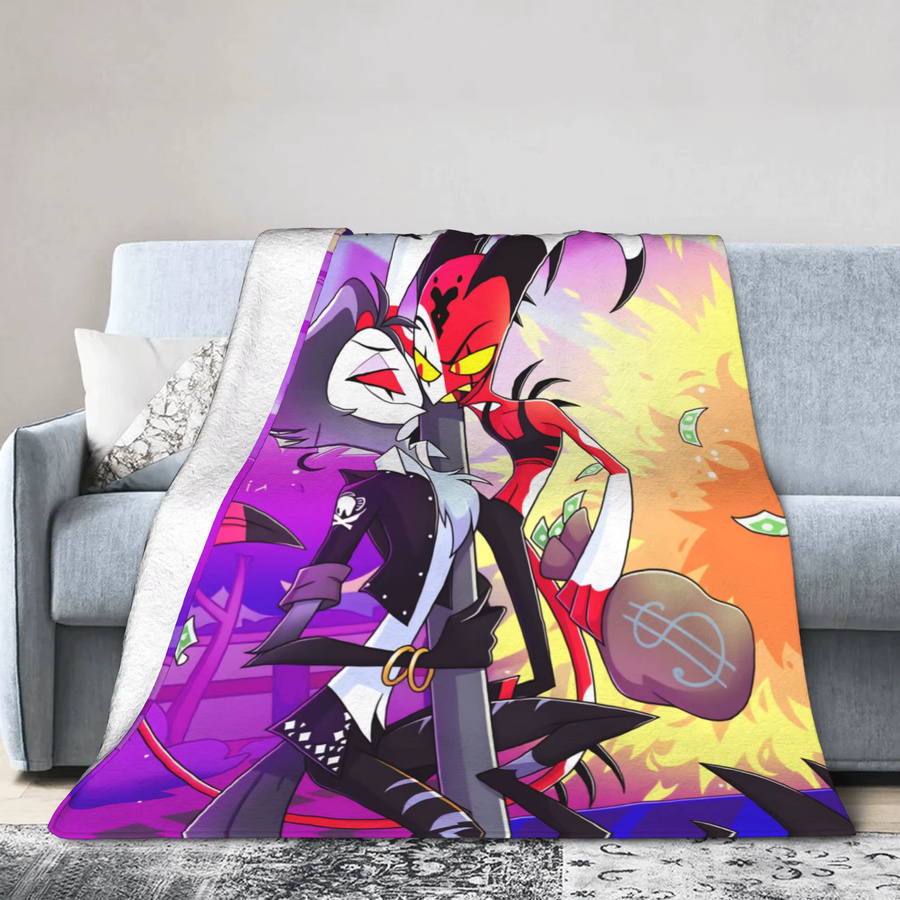 Helluva Boss Flanell Tagesdecke Stolas x Blitz Motiv in Multicolour - Bild 3