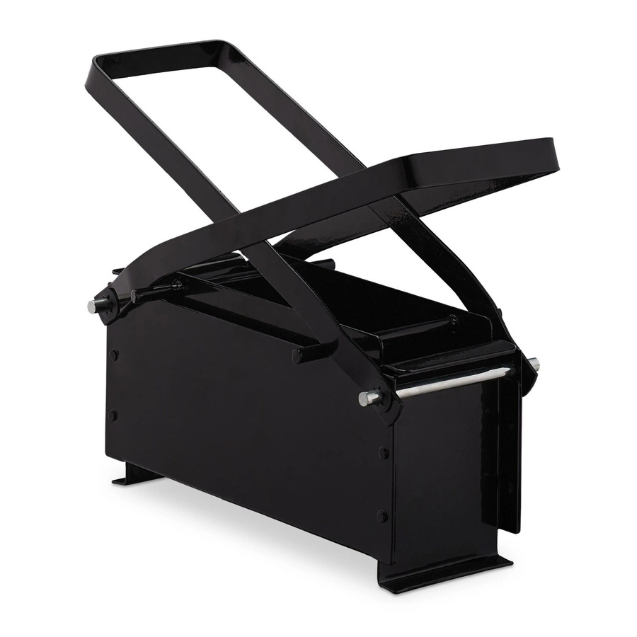 Relaxdays Papierbrikettpresse aus Stahl in Schwarz, B/T/H: 25,5 x 28 x 14,5 cm - Bild 2