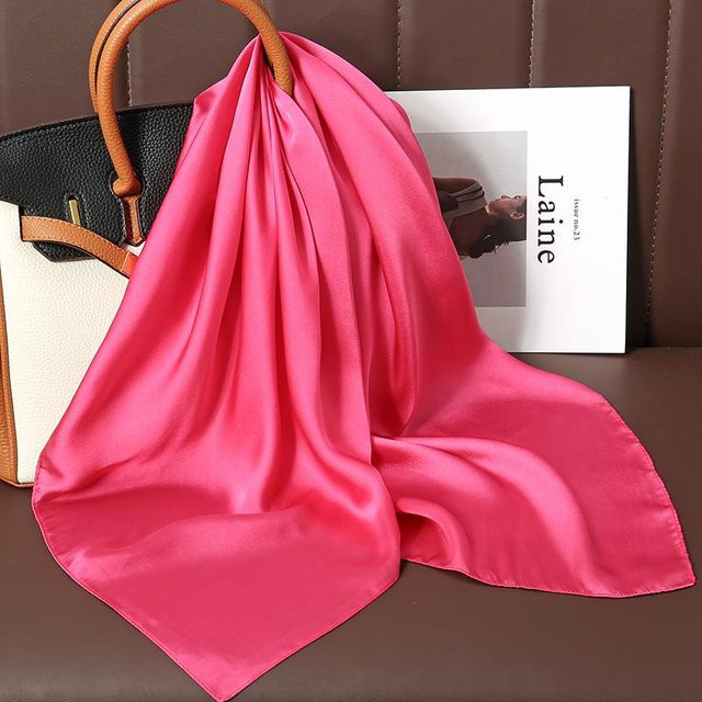 Schal Seidensatin, Druck, Damen, 70x70cm - Bild 1