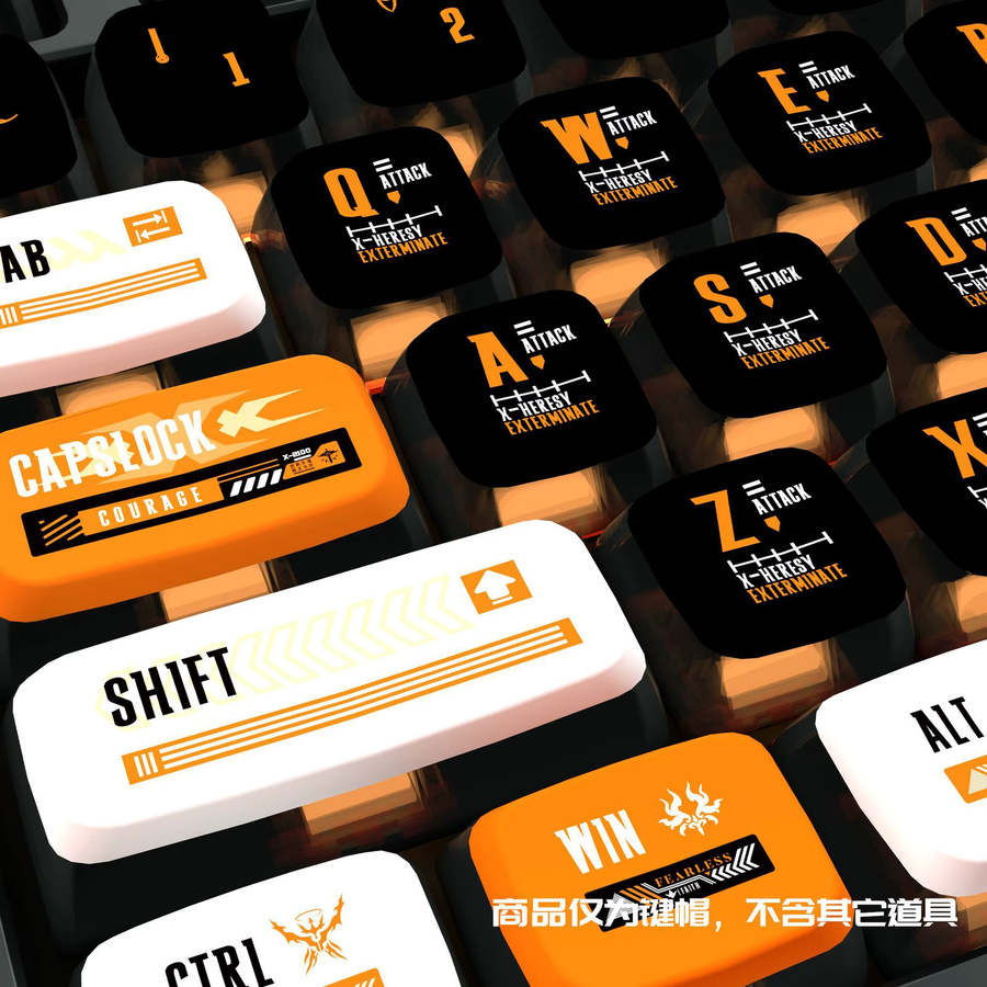 Horizon Zero Dawn Pudding Keycaps für mechanische Tastaturen, 120+ Tasten, PBT Sublimation, Mehrfarbig, OEM Profil - Bild 3