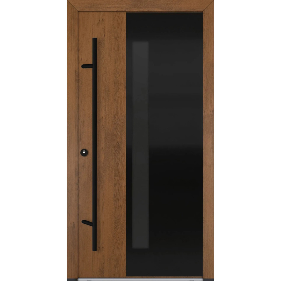 FM Türen AS68 Modell 66 Innentür Winchester Links in Braun mit Beschläge Set aus Stahl, B/H: 100 x 210 cm - Bild 2