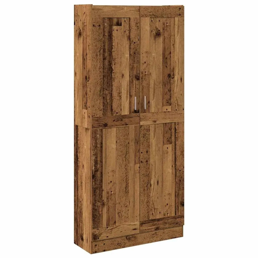 vidaXL Highboard in Altholz-Optik, braun, B/T/H: 82,5 x 30,5 x 185 cm - Bild 2