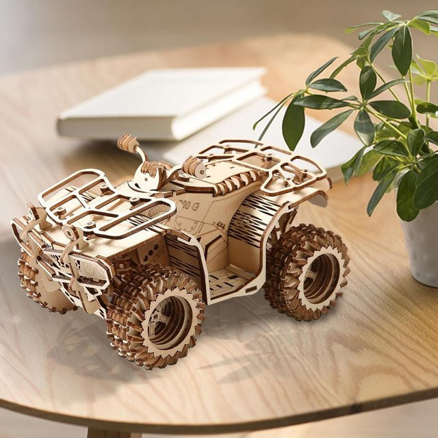 SONGYI 3D-Holzpuzzle Mechanisches Strandauto, Modellbausatz - Bild 1