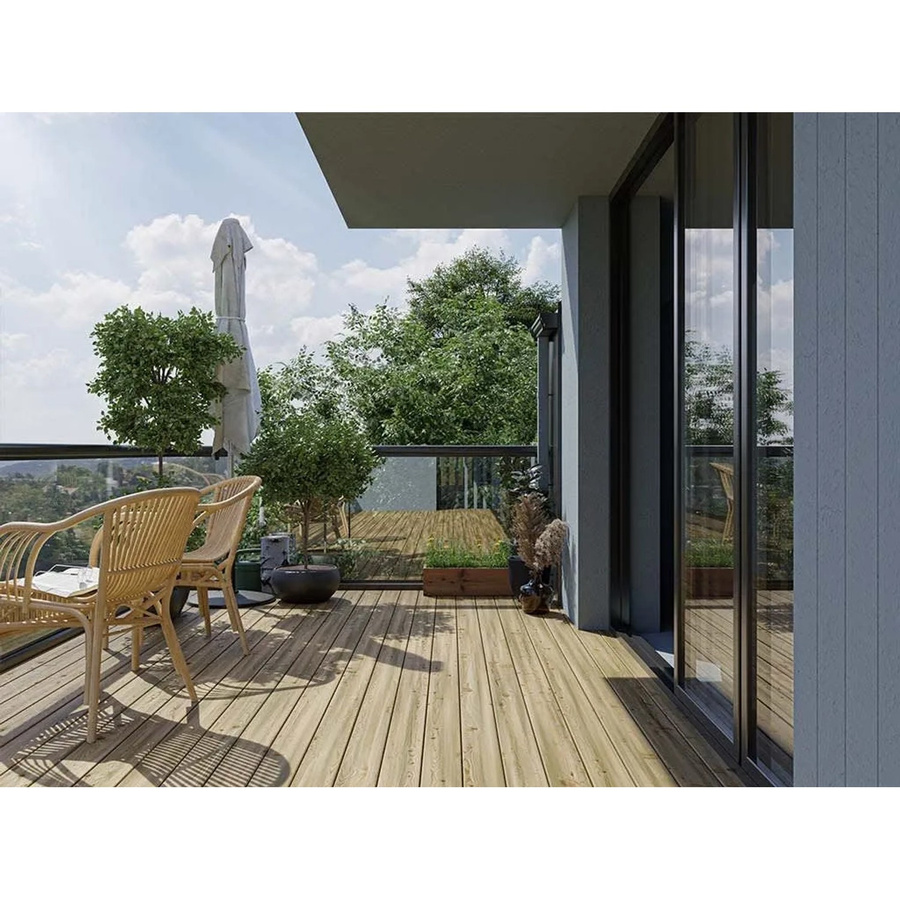 Woodtex Terrassendiele Kiefer in Braun, Länge: 400 cm - Bild 2