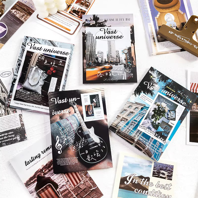 DIY-Dekorationsmaterial Papierhintergrund Buch Verlorenes Geschenk Universum in 4 Stilen, Mehrfarbig - Bild 3