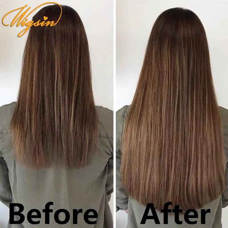 WIGSIN Haarverlängerung Synthetisch, 24 Zoll, Glatt, 6 Teile, Damen - Bild 5