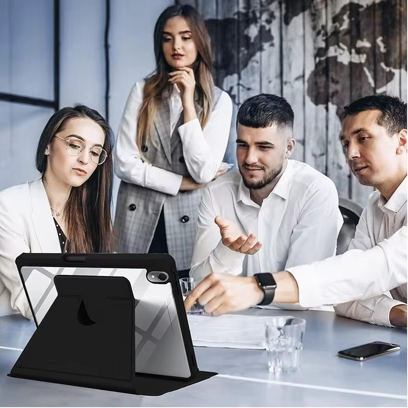 Apple iPad Schutzhülle mit Rotationsfunktion in Schwarz oder Grau für iPad Pro, Air und Mini Modelle - Bild 6