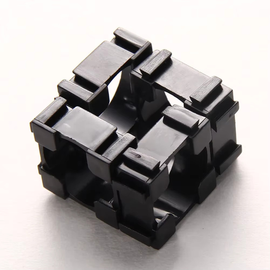 ALLOYSEED 18650 Lithium-Batterie-Halterung für zylindrische Li-Ionen-Akkus, Kunststoff, Schwarz - Bild 5