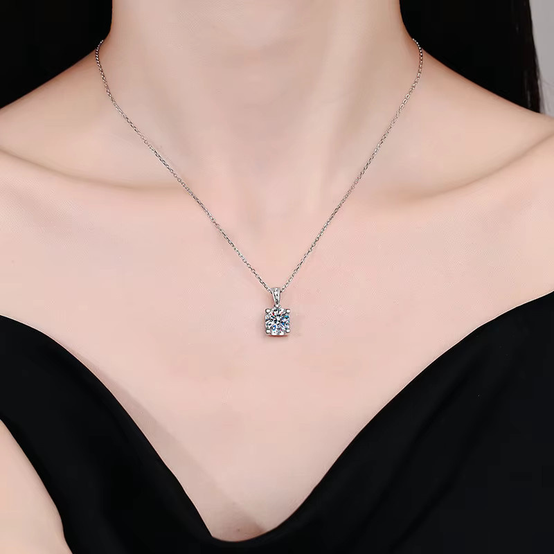 SAY Halskette, 925 Silber, Moissanit, Damen - Bild 2