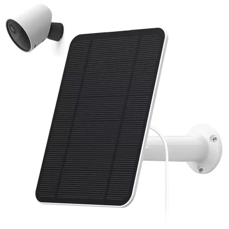 SimpliSafe Solarpanel-Ladekabel für die kabellose Outdoor-Überwachungskamera in Weiß - Bild 2