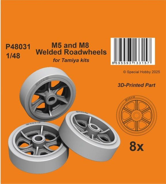 Tamiya M5 and M8 Welded Roadwheels - Bild 1
