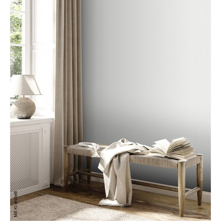A.S. Création Vliestapete Attractive 2 Uni Weiß, B/L: 53 x 1005 cm - Bild 2