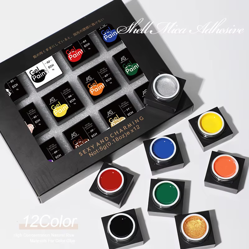 AS ECH12 Nail Art Gel Polish, Metallic, 5g - Bild 4