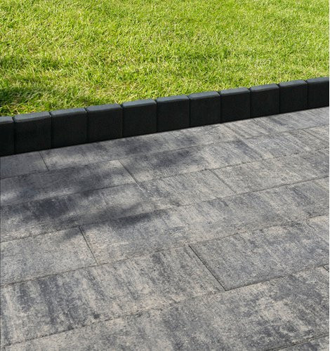 Mr. GARDENER Palisade Luna aus Beton in Grau B/H/L: 50 x 25 x 6 cm - Bild 1