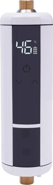 Elektrischer Durchlauferhitzer 3500W mit LED-Anzeige in Weiß für Bad und Küche, 220V Warmwasserbereiter mit G1/2'' Anschluss - Bild 1