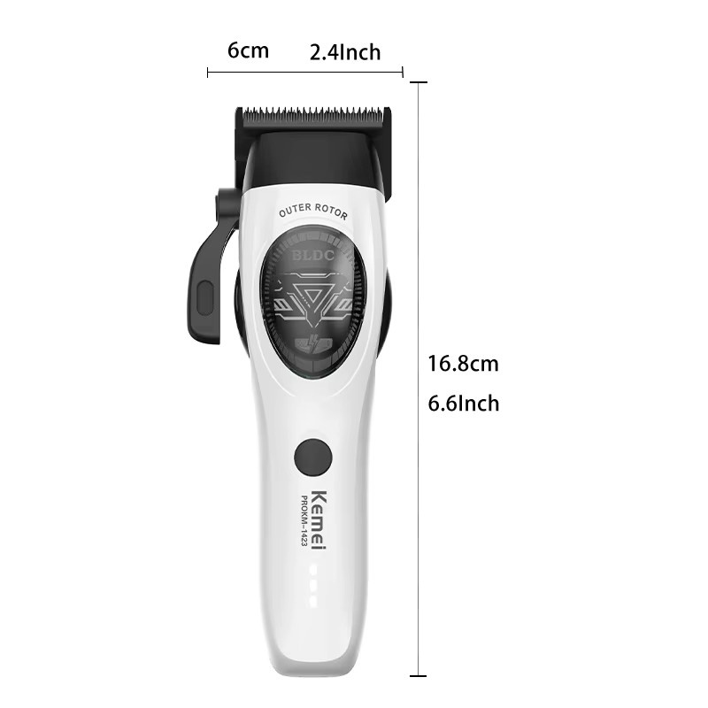 Kemei Haarschneider für Herren, KM-1423, orange, weiß - Bild 5