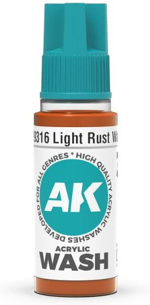 AK Interactive Light Rust Wash, 18ml - Bild 1