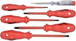 Klauke VDE-Schraubendreher-Set KL 399 IS, 6-teilig, Rot - Bild 1