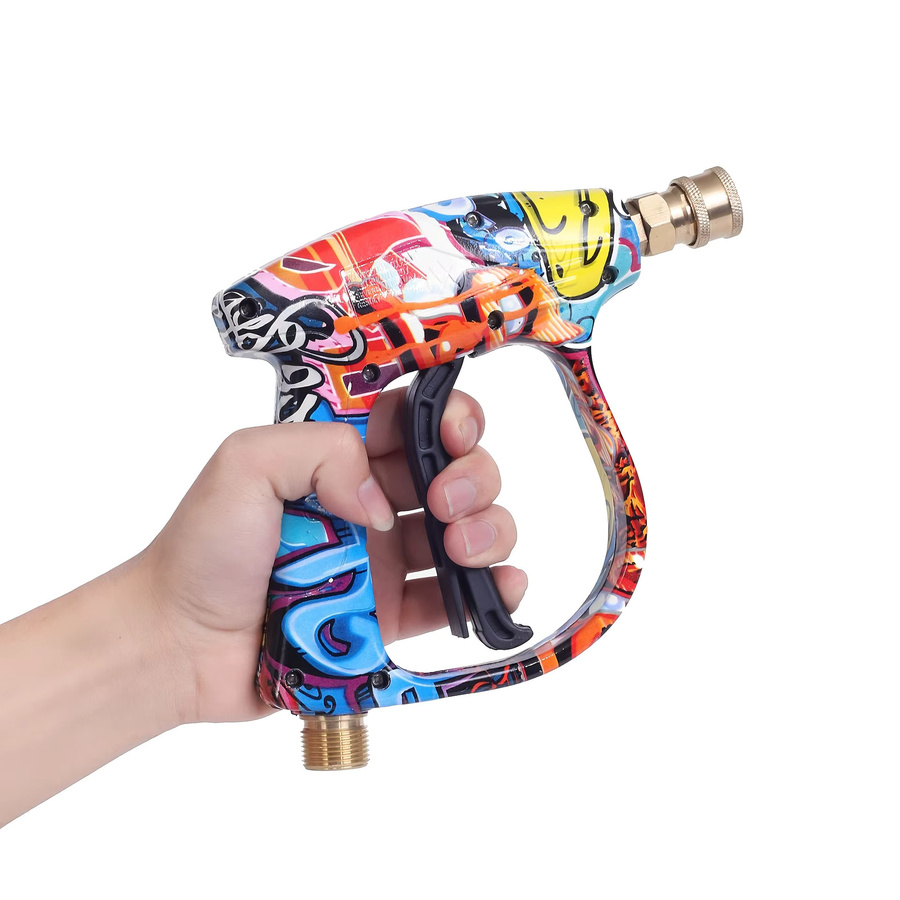 Graffiti Shell Hochdruckreiniger-Pistole mit 2175 PSI und 1/4 Zoll Schnellanschluss sowie Düsenset in Multicolor - Bild 2