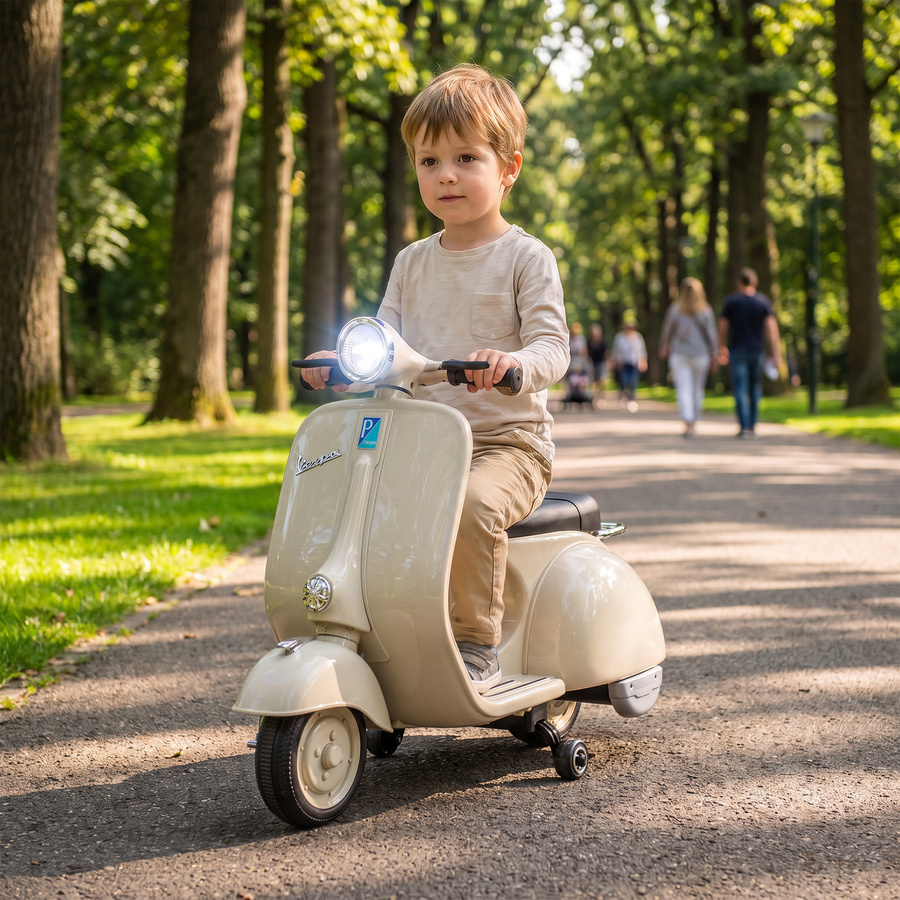 Aosom Elektro Motorrad Kinder, Weiß, ab 3 Jahre - Bild 2