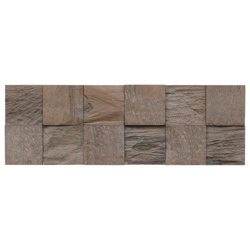 INDO Wandverblender INDO TEAK CLASSIC CUBE, grau, geölt, Holz, Stärke: 2 cm - Bild 2