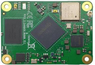 Radxa Rock 3 Compute Modul RM116-D8E32W0 mit 8GB RAM, 128GB eMMC, 2.0GHz, Ethernet/LAN und HDMI in Grün - Bild 1