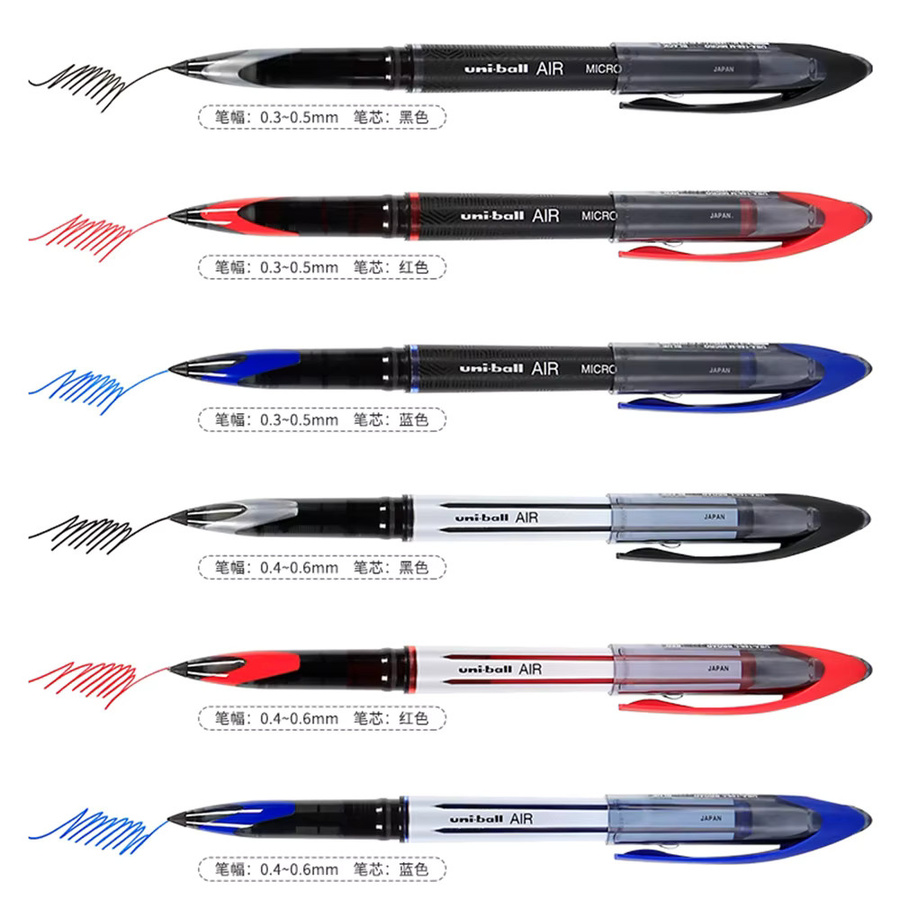 Uniball Gelstift AIR Straight Liquid Signature Pen UBA-188 Schwarz 0,5 mm oder 0,7 mm - Bild 2