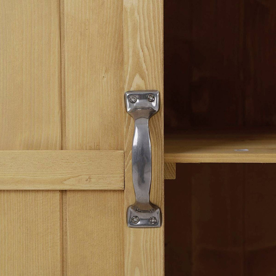 Outsunny Gartenschrank aus Tannenholz und Fichtenholz in Braun, B/T/H: 74 x 43 x 88 cm - Bild 3