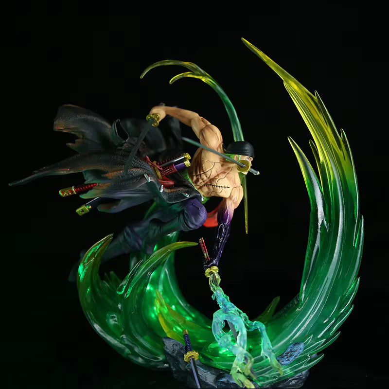 Bandai One Piece Roronoa Zoro, Anime Figur, 24cm, Leuchtende PVC-Statue - Bild 2