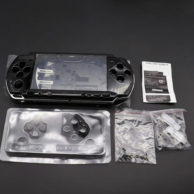 Sony Ersatzgehäuse-Kit für PSP 3000 in Silber mit Knöpfen und Schrauben - Bild 1