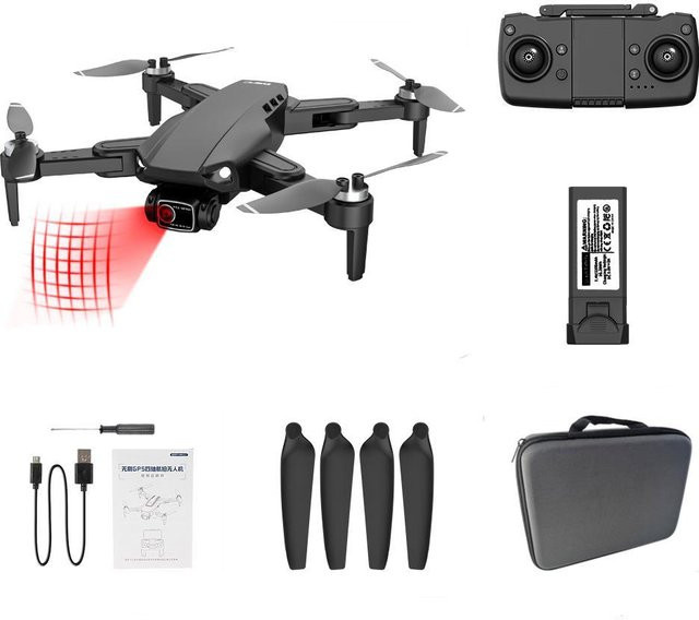 LYZRC L900 Pro SE Drohne mit GPS, 4K Kamera, 5G Wifi FPV, 360° Hindernisvermeidung und bürstenlosem Motor, Schwarz - Bild 1