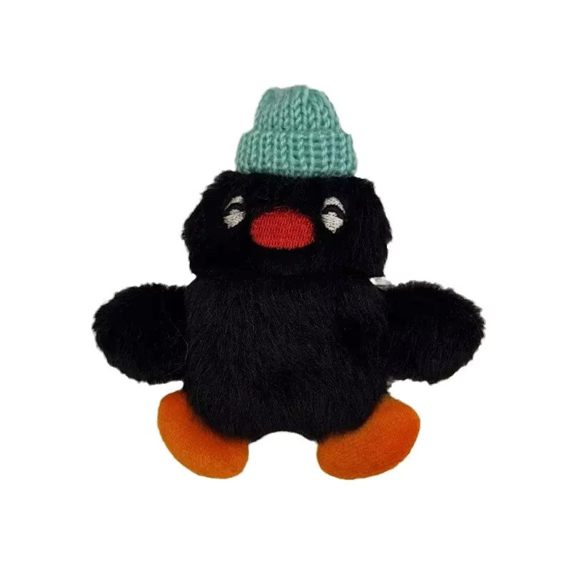 Flauschige Pinguin-Kopfhörerhülle für Apple AirPods 4, 3 und Pro 2 in Schwarz - Bild 5