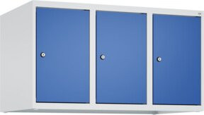 C+P Aufsatzschrank 7035/5010 mit 3 Abteilen, Wandmontage, Zylinderschloss und Soft-Close-Türen, B/H/T: 50 x 90 x 50 cm - Bild 1