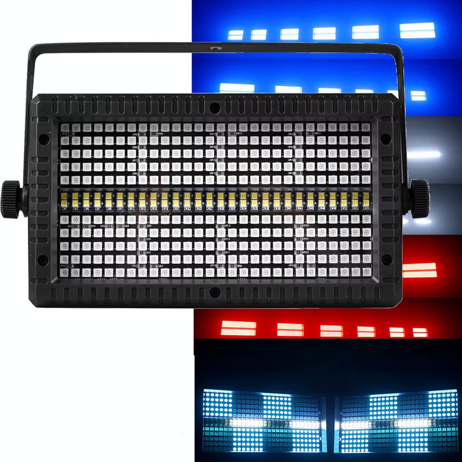 HYULIGHTS 4er Set RGBW 4in1 LED Uplight Bar mit 60W Strobe und DMX512 für DJ, Party und Disco - Bild 3