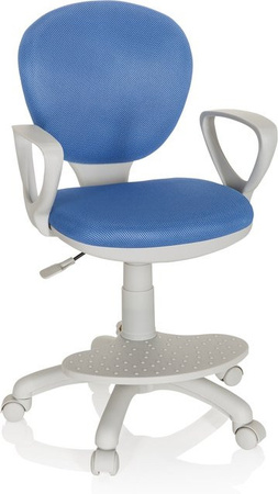hjh OFFICE Kinderdrehstuhl KID COLOUR G1 mit Armlehnen und Rollen aus Stoff