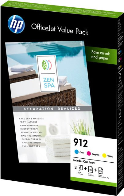HP Nr. 912 Office Value Pack Tintenpatronen für Tintenstrahldrucker, mehrfarbig - Bild 1