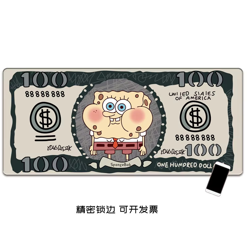 Potdemiel Mauspad SpongeBob Motiv Wasserdichtes Anime Tastaturpad für Mädchen in Multicolour - Bild 2