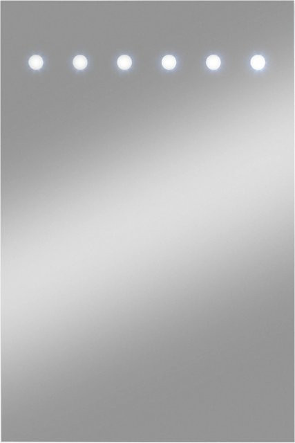 Jokey Sunlight LED Leuchtspiegel in Kristall-Form, Rechteckig, Silber, B/H: 40 x 60 cm - Bild 1