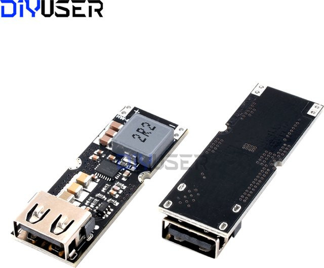 DIYUSER TPS61088 Boost-Schnelllade-Leistungsmodul mit QC-Schnellladung für Mobiltelefone in Schwarz - Bild 1