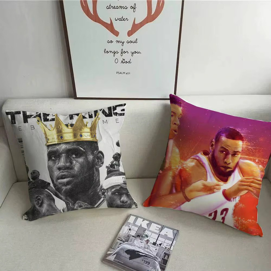 LeBron James NBA Basketball Kissenbezug Multicolor, 40 x 40 cm - Bild 3