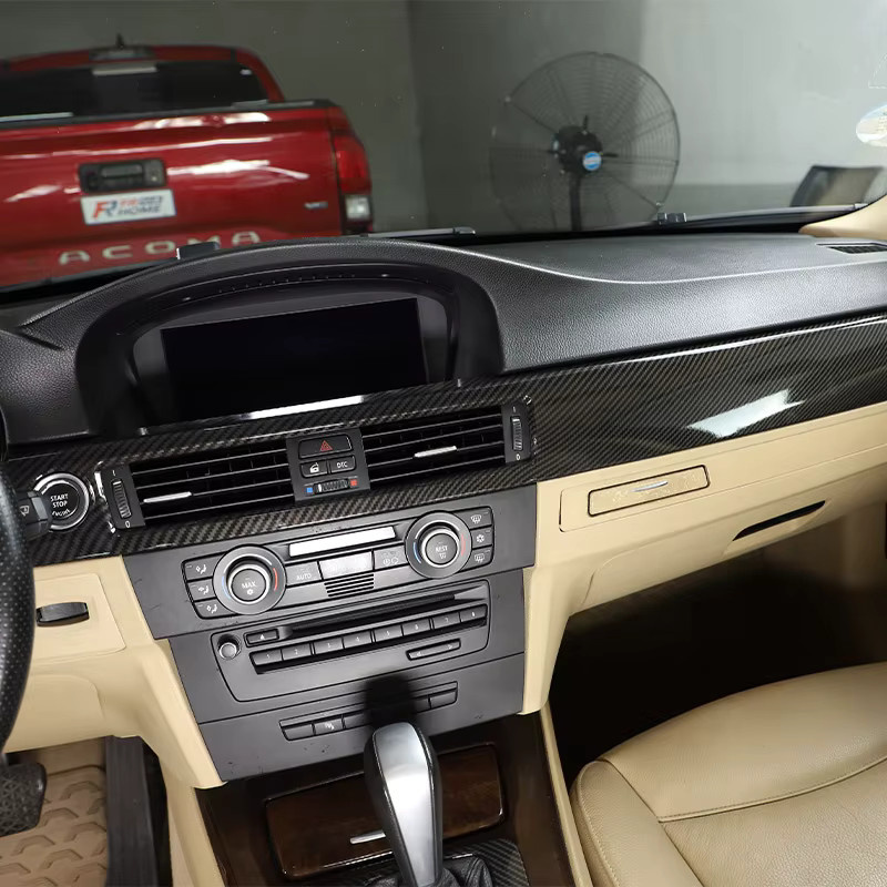 Dashboard Lüftungsdüsen Abdeckung in Carbon Optik für BMW 3er E90 (2005-2012) von owntycar, Schwarz - Bild 3