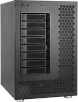 Inter-Tech NAS-8 Externes Festplattengehäuse in Schwarz mit USB-A und USB-C Anschlüssen - Bild 1