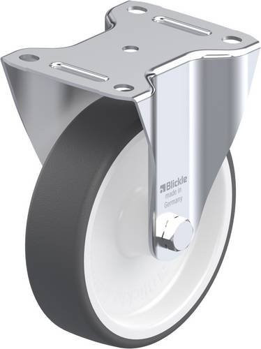 Blickle B-POTH 160G Bockrolle in Grau und Weiß mit Stahlgehäuse, Rad-Durchmesser: 160 mm, Tragfähigkeit: 400 kg - Bild 1