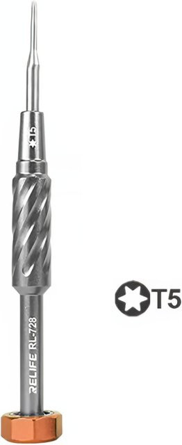 Relife RL-728 Torx T5 Schraubendreher aus Edelstahl in Silber - Bild 1