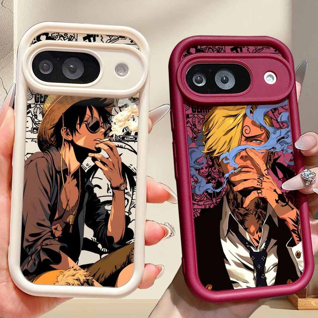 Handyhülle mit Luffy Augen-Design und Umhängeband für Xiaomi Redmi Note 15 14 13 12S 11S 11T 10 Pro Plus Max, mehrfarbig - Bild 1