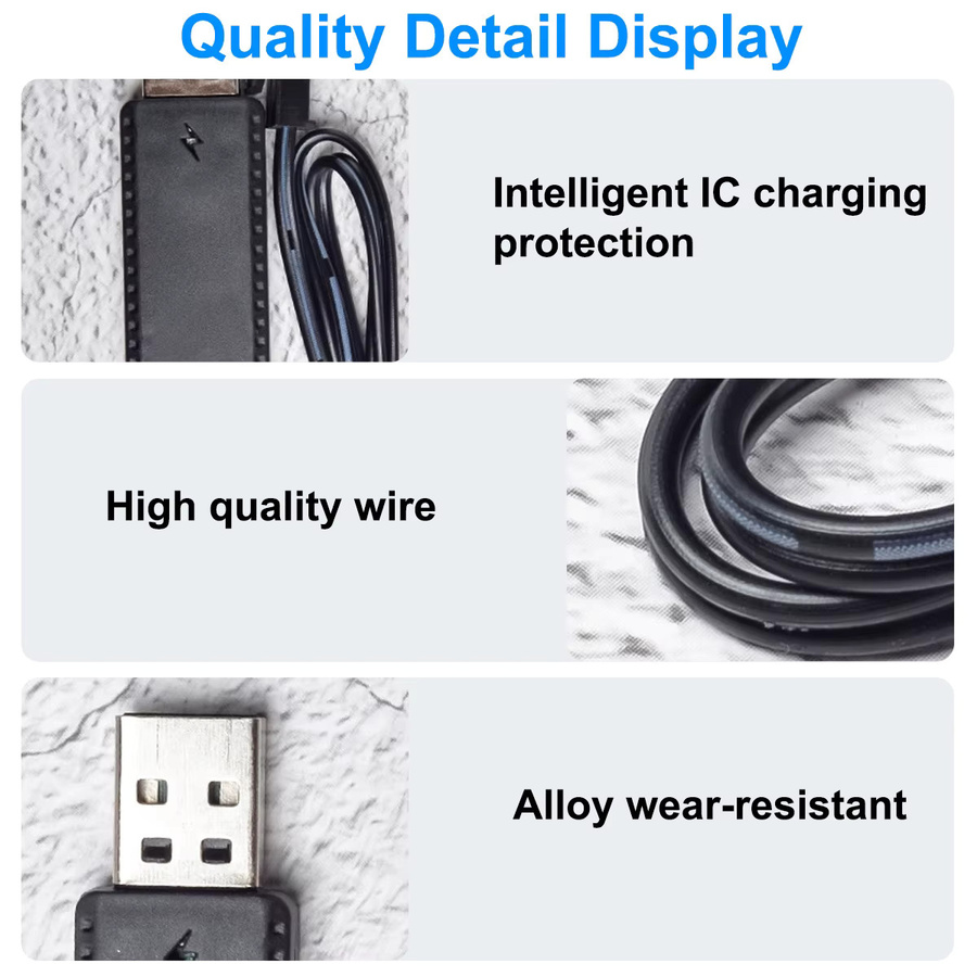 FONKEN USB-Ladekabel für 3,7V Lithium-Akkus mit SM-2P Anschluss in Schwarz - Bild 6